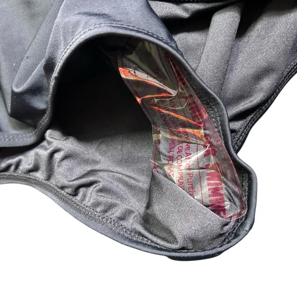 OLD NAVY black high waist bikini swim bottom separate size medium NWT - Picture 4 of 4